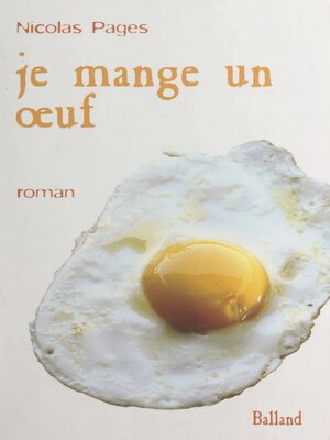 cover image of Je mange un œuf